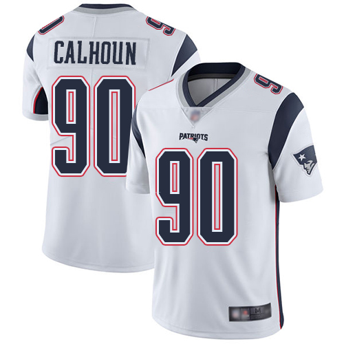 New England Patriots Football #90 Vapor Limited White Men Shilique Calhoun Road NFL Jersey->new england patriots->NFL Jersey